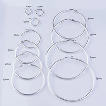 Load image into Gallery viewer, Gold Plated Chucky Italian Round 20mm Hoop Earrings