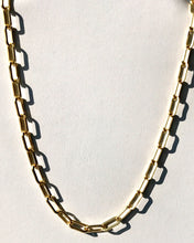 Load image into Gallery viewer, Gold Plated 5mm Oval Cut Paper Clip Chain Necklace