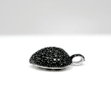 Load image into Gallery viewer, 925 Dazzling Sterling Silver 1" Puffed Micro Pave Heart Pendant