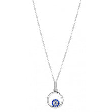 Load image into Gallery viewer, 925 Sterling Silver Round Evil Eye in a Round frame