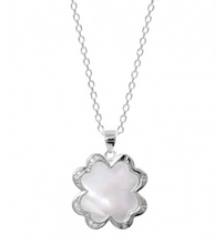 Load image into Gallery viewer, 925 Sterling Silver Mother of Pearl Clover Necklace