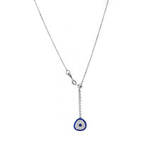 Load image into Gallery viewer, 925 Sterling Silver Adjustable Evil Eye Necklace-296