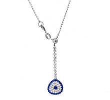 Load image into Gallery viewer, 925 Sterling Silver Adjustable Evil Eye Necklace-0