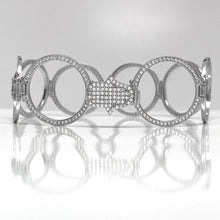Load image into Gallery viewer, 925 Sterling Silver Bracelet to Ring Interchangeable Hamsa/Hand of Fatima Jewelry