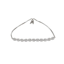 Load image into Gallery viewer, 925 Sterling Silver Oval Cable Design Adjustable Tennis Bracelet