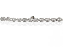 Load image into Gallery viewer, 925 Sterling Silver Oval Cable Design Adjustable Tennis Bracelet