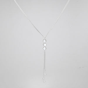 925 Sterling Silver Double Chain Bolo Necklace