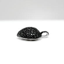 Load image into Gallery viewer, 925 Dazzling Sterling Silver 1&quot; Puffed Micro Pave Heart Pendant
