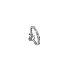 Load image into Gallery viewer, 925 Sterling Silver Tiny Micro Pave Stackable Butterfly Ring
