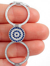 Load image into Gallery viewer, 925 Sterling Silver Evil Eye Interchangeable Bracelet to Ring -0

