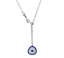 Load image into Gallery viewer, 925 Sterling Silver Adjustable Evil Eye Necklace-0
