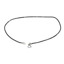 Load image into Gallery viewer, Sterling Silver 10&quot; Shimmering Black Snake Anklet
