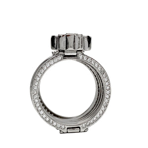 925 Sterling Silver Bracelet to Ring Interchangeable Hamsa/Hand of Fatima Jewelry